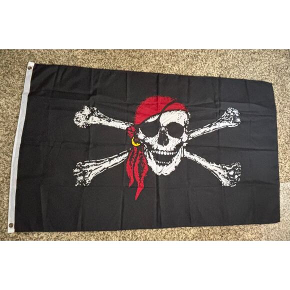 Lot of 3 - Pirate Flags Pirates of the Caribbean, Disney 60 x 35 - Picture 4 of 4